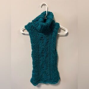 Costa Blanca Cozy Teal Cable Knit Sweater